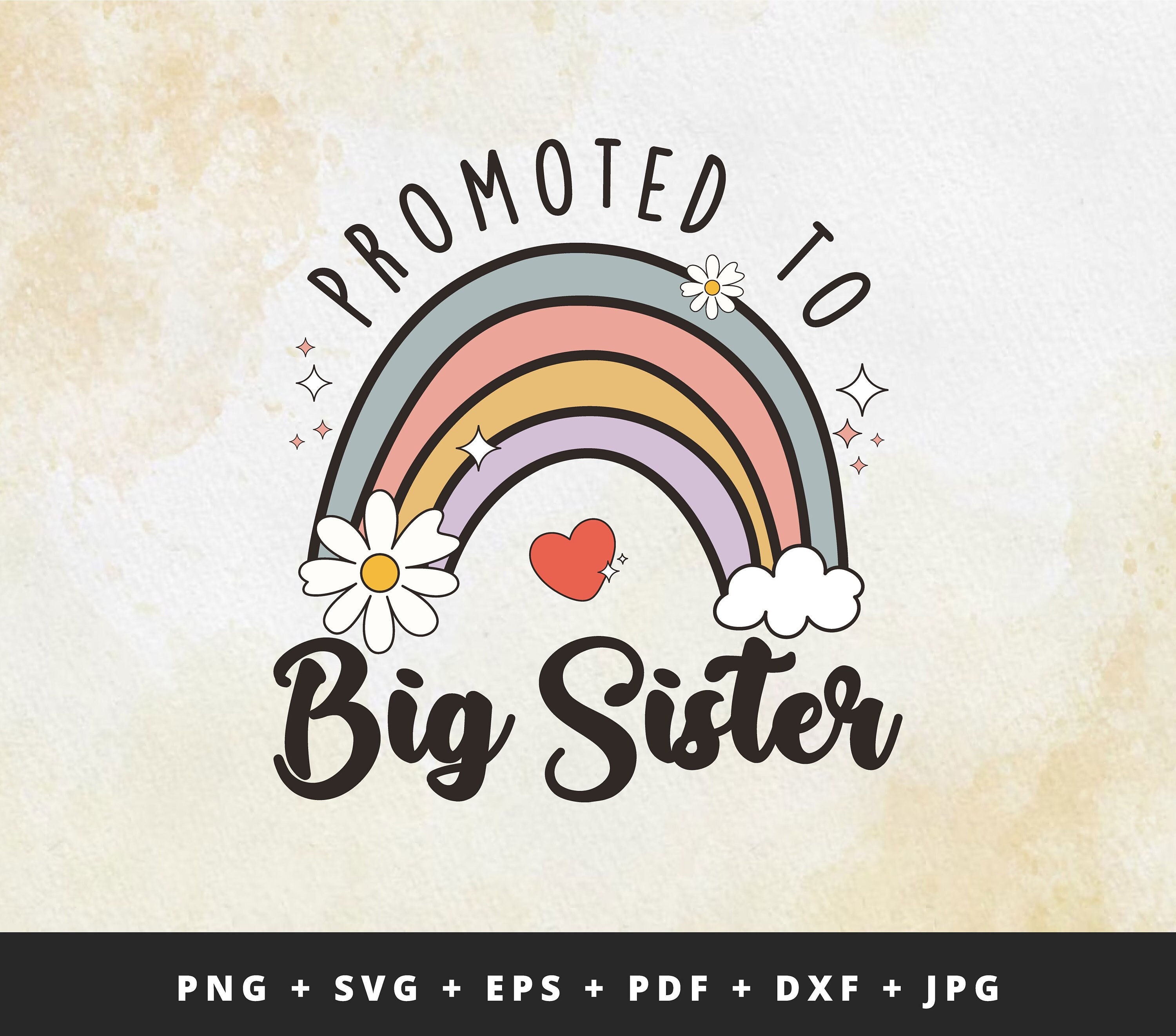 Promoted to Big Sister SVG/ PNG, Big Sister SVG, Big Sister Shirt Svg ...