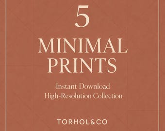 Modern Minimal Art – 5 Digital Wall Art  Digital Prints (6)
