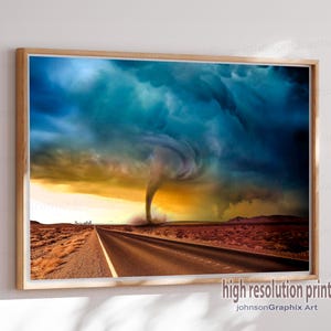 Tornado Alley Art Print: Supercell Storm Photo, Storm Chaser Poster