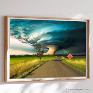 Supercell Tornado Photo Print: Storm Chasers Wall Art