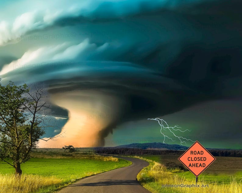 Supercell Tornado Photo Print: Storm Chasers Wall Art - Etsy