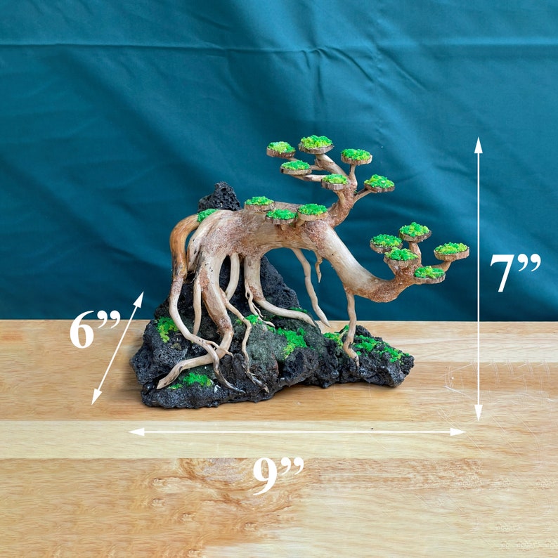 Aquarium Driftwood Bonsai Aquascaping Drift Wood Moss Fish Etsy