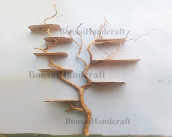 Tree branch shelf wall mounted floating bookshelf tree bookshelf ive edge shelf for home decor