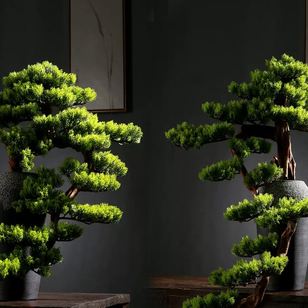 Fake Pflanzen Dekor künstlicher Bonsai Baum Handarbeit Treibholz dekorationen Wohnzimmer