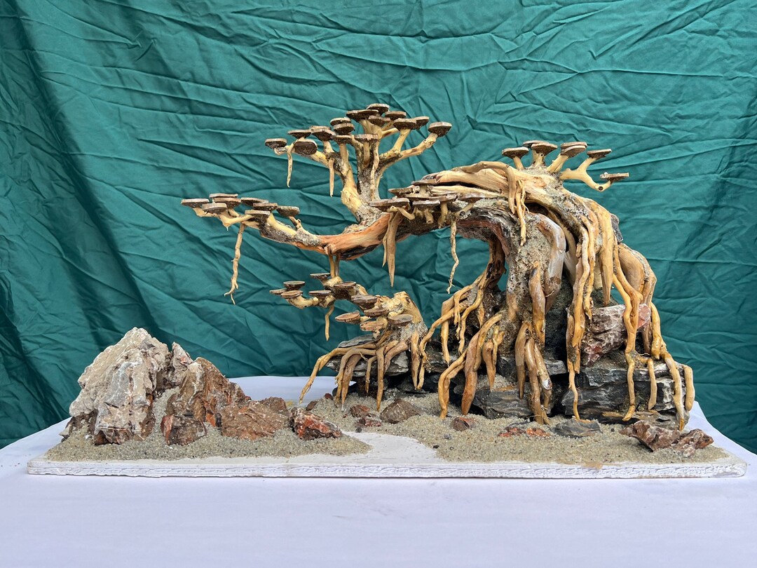 Aquarium Plants Driftwood Bonsai Tree Aquascaping Cave Drift Wood Fish ...