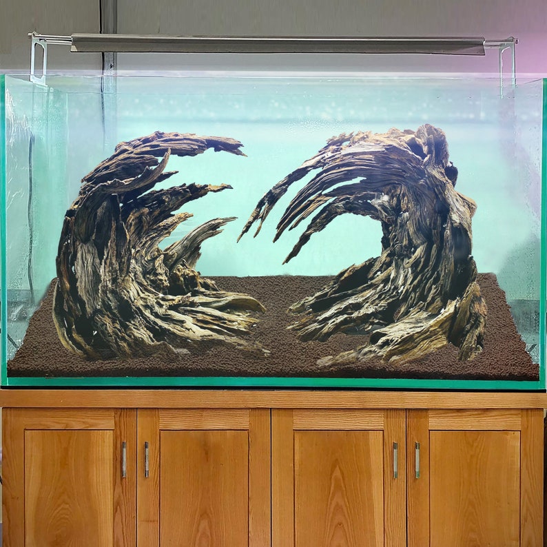 Aquascape aquarium driftwood large bonsai aquascaping decor hardscape fish tank plant image 3