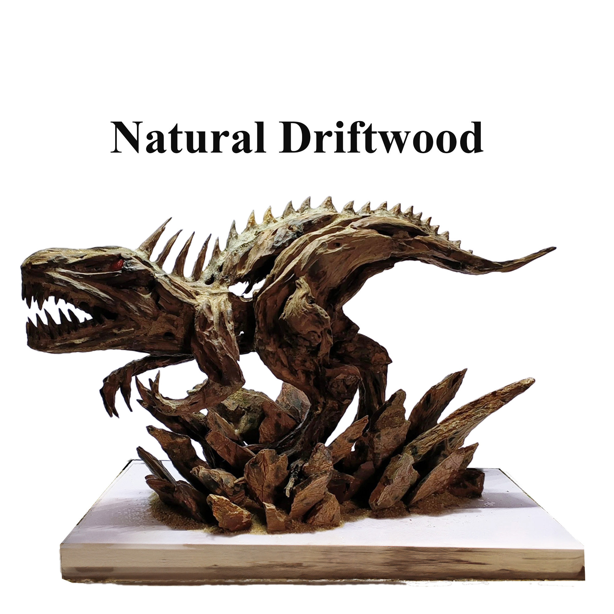 ティラノサウルス レックス 流木 水槽 水景 流木 水槽 装飾 模型 彫刻