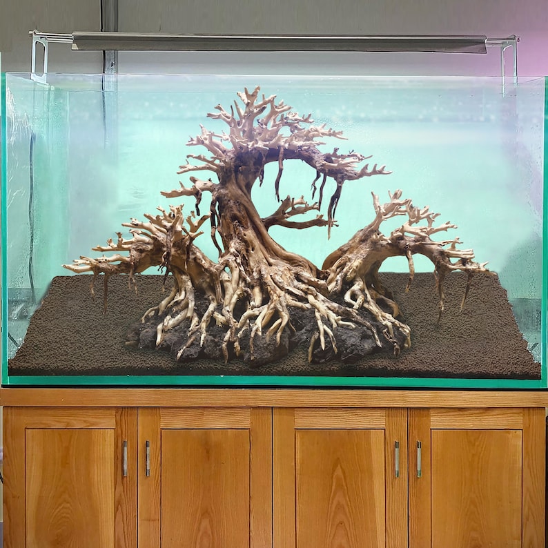 Bonsai Aquarium Driftwood Tree Aquascape Hardscape Wood Fish Etsy