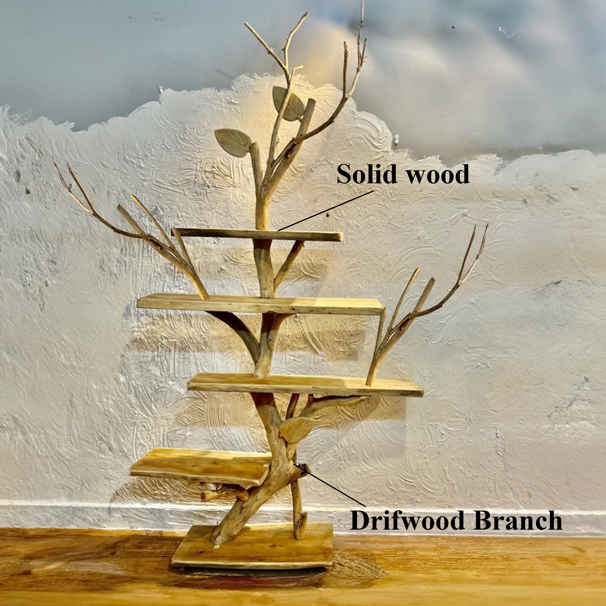 無垢の手造り木工アート壁掛け水族館