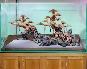 Legno di deriva, bonsai, acquario, hardscape, roccia, decorazione per acquario