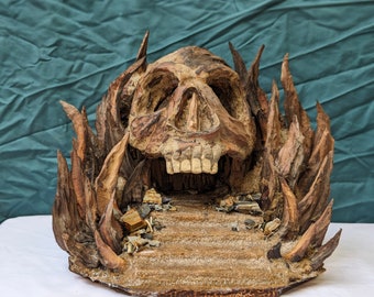 Driftwood aquarium skull cave aquascape hardscape rocks fish tank decor ideas