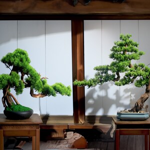 Yardwe Bonsai-Topf Aus Keramik – Koreanischer Fließtopf Mit Bambus-Design, Pflanzgefäß Für Wohnkultur & Zimmerpflanzen