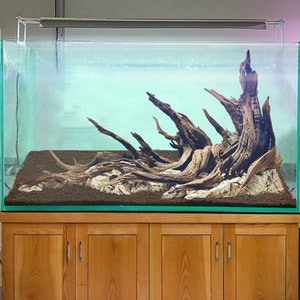 Acuario driftwood cueva grande aquascape roca bonsái pecera decoración