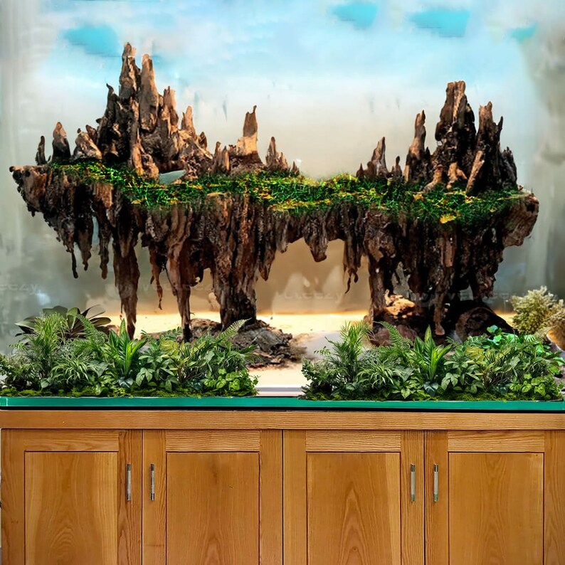 Aquarium Driftwood Decor Aquascape Rocks Bonsai Drift Wood Freshwater ...