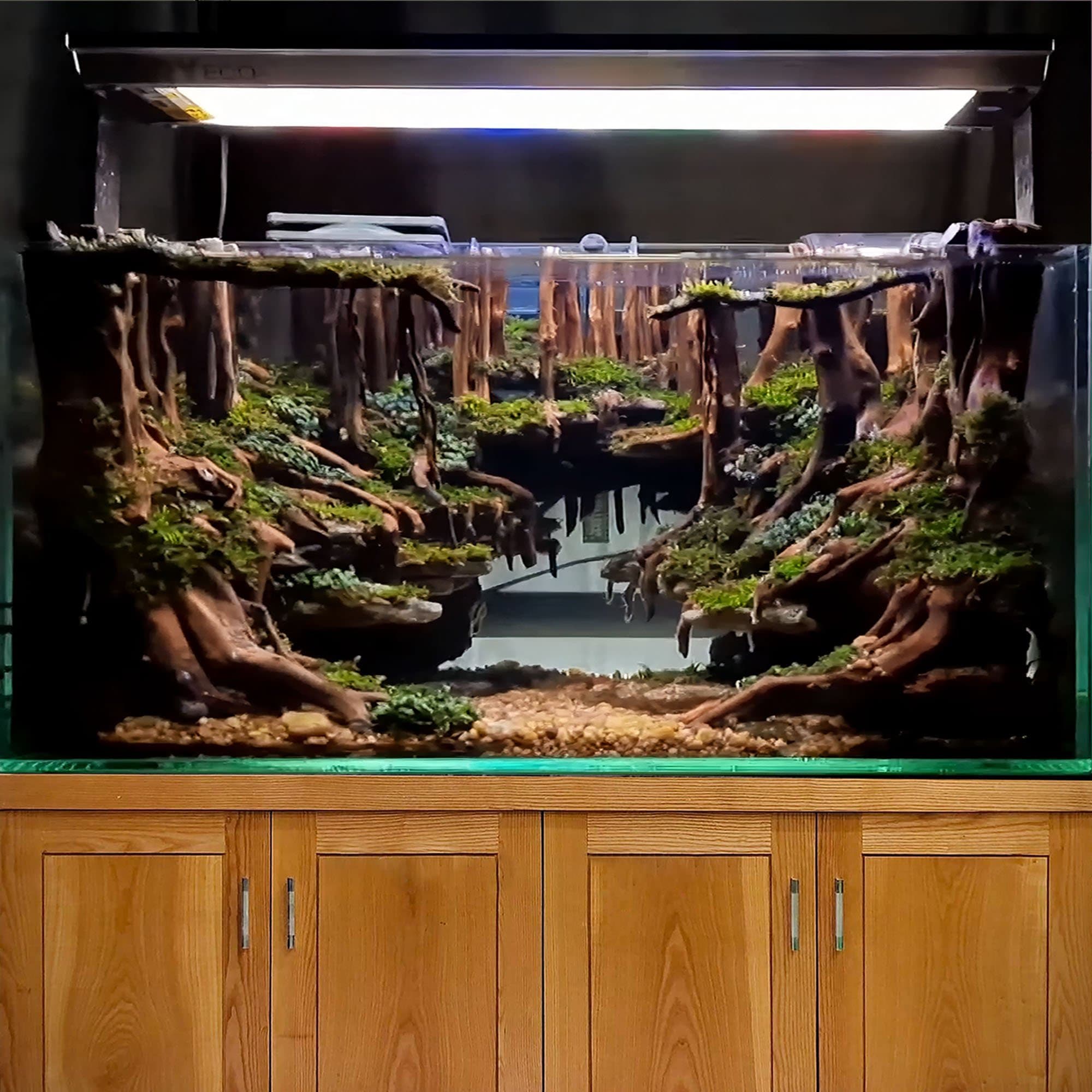Aquascape Hardscape Aquarium Driftwood Stump Decor Fish Tank Background ...