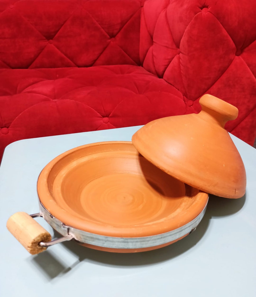 Large Leadfree Cooking Unglazed Tagine Moroccan Tagine Pots Etsy