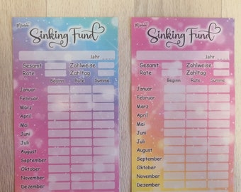 Sinking Fund Tracker, Budgeting, Envelope Method