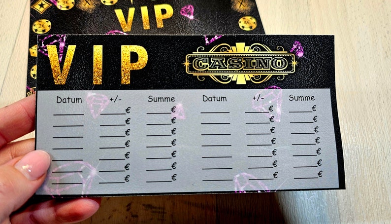 VIP Casino savings game, scratch, cards, stickers, tickets, VIP band, budget image 4