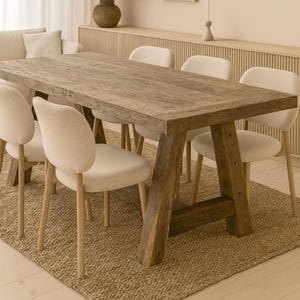 Rustic Dining Table Top Reclaimed | Reclaimed Wood Table Wood Furniture Rustic | Reclaimed Wood Table Top Rectangle | 100% RECYCLED OLD OAK