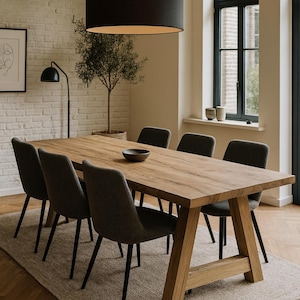 Rustic Solid Oak Dining Table Top | Country Style Reclaimed Planed Oak Wood | Farmhouse Kitchen Table Top | Reclaimed Wooden Tabletop