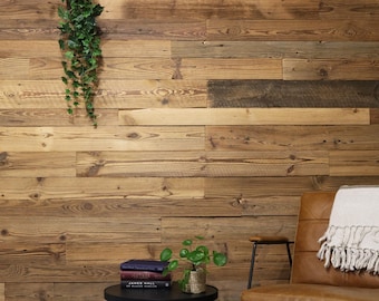 Rustikale Holz Wandverkleidung – Wettergegerbte Holzpaneele, Altholz Fichtenpaneele, Wandverkleidung im Landhausstil & Hütten-Look