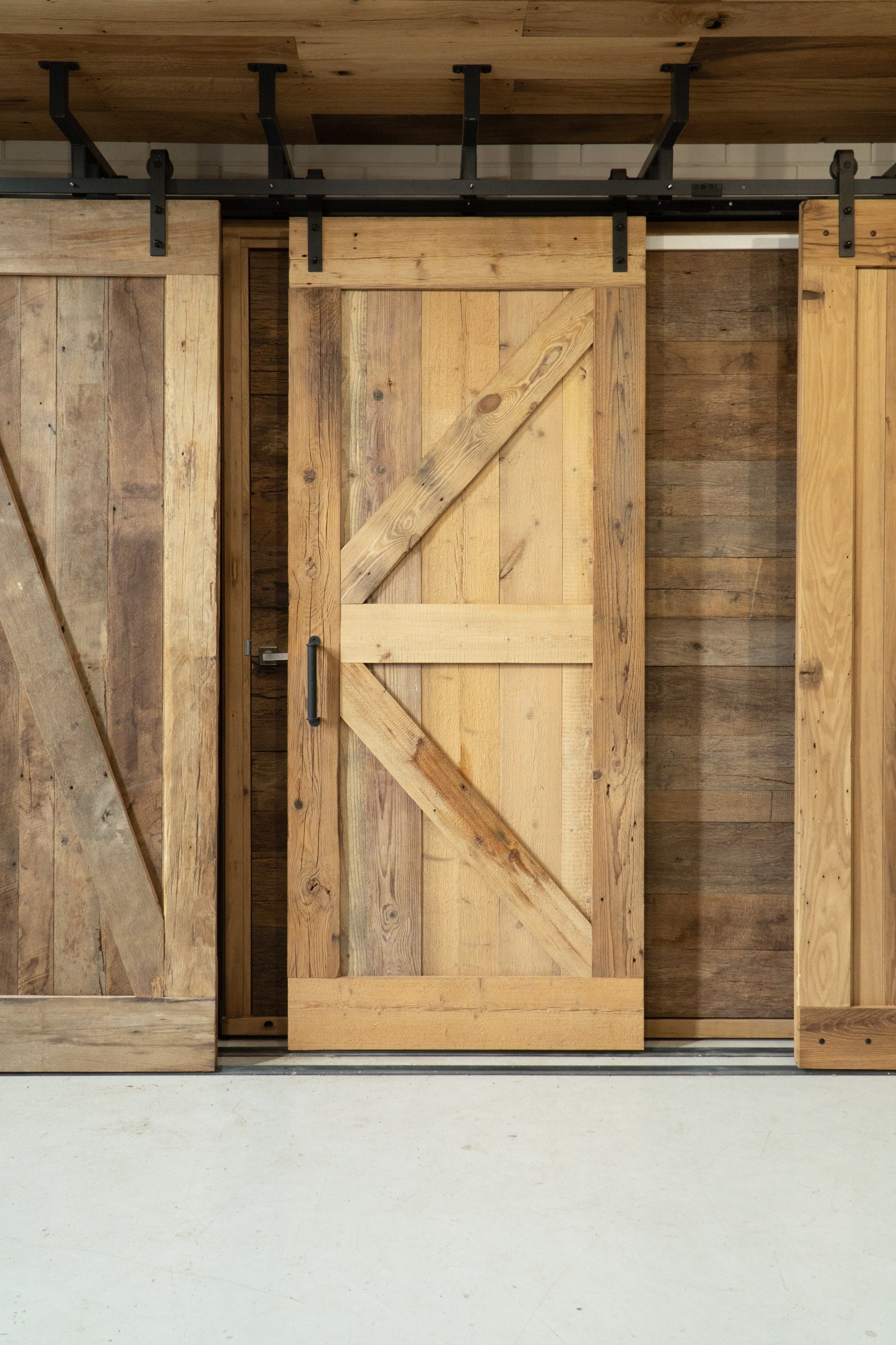 VidaXL Solid Pine Wood Sliding Door – 90 X 208 Cm, Rustic Brown, For Interior Room Dividers