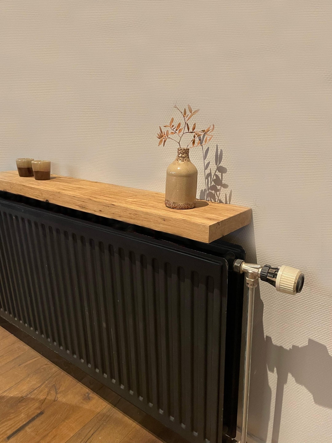 Radiator Shelf Old Oak Radiator Rack With Wall Mounting Console Shelf ...