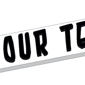 Glastonbury Sign Keyring Custom / Personalised