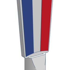 Drapeau Français Franse vlag Duitse vlag Kraanhendel voor Perfect Draft, Perfect Draft Pro en Heineken Blade Machines