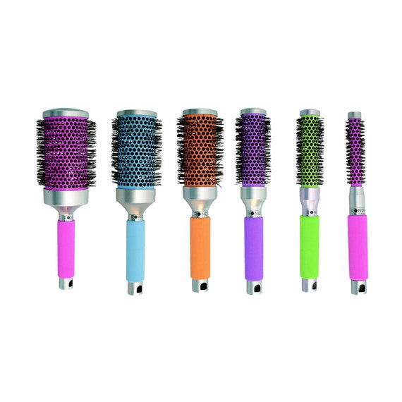 Ceramic Hair Brush Blow Dry Brush Pastel Colour Ceramic Brush Etsy