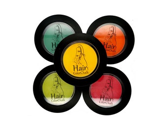 Hair chalk in different colours Colouring hair