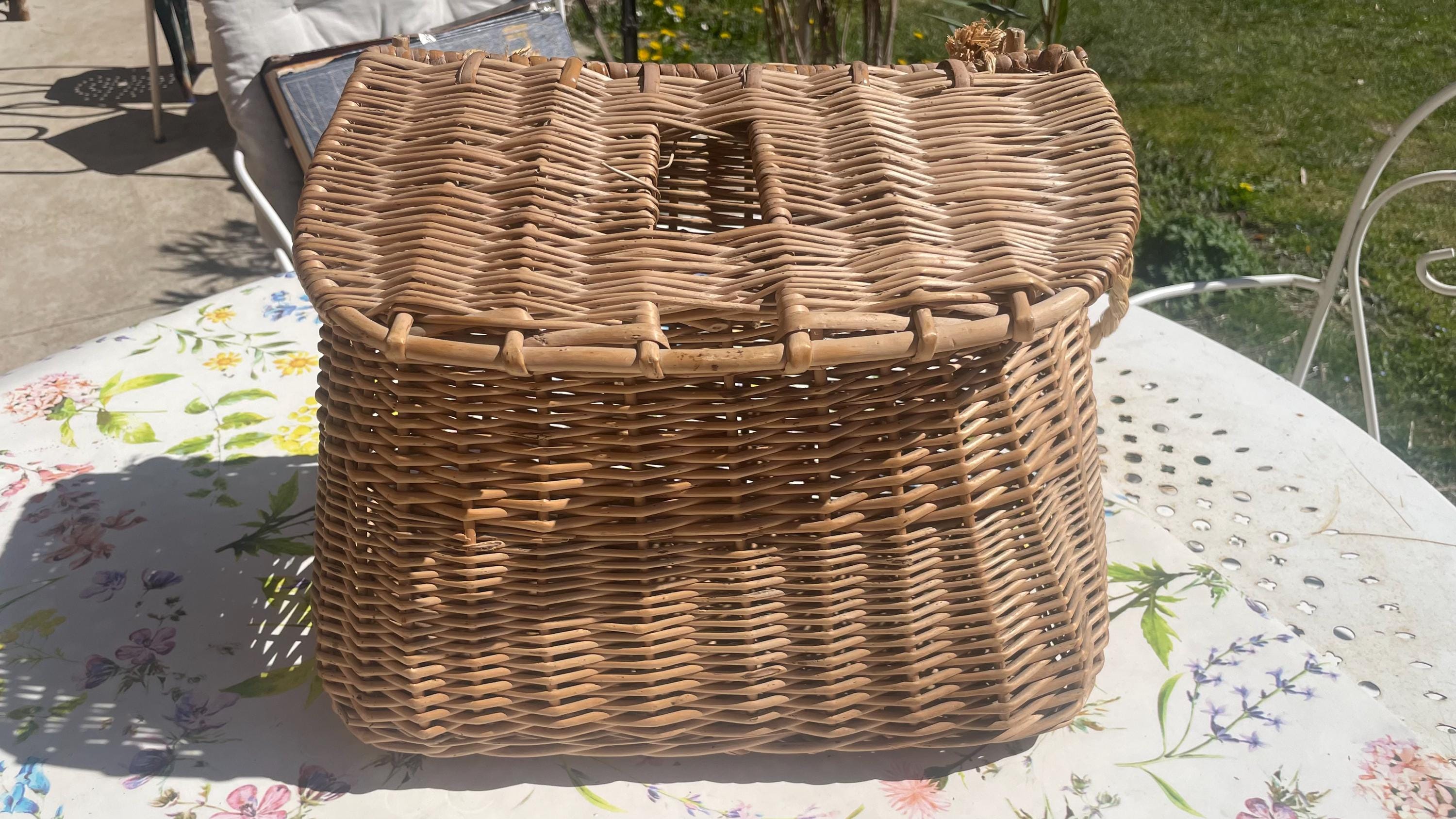 Petit Panier De Rangement Panier Pique- Tissé Panier De Pêche Panier