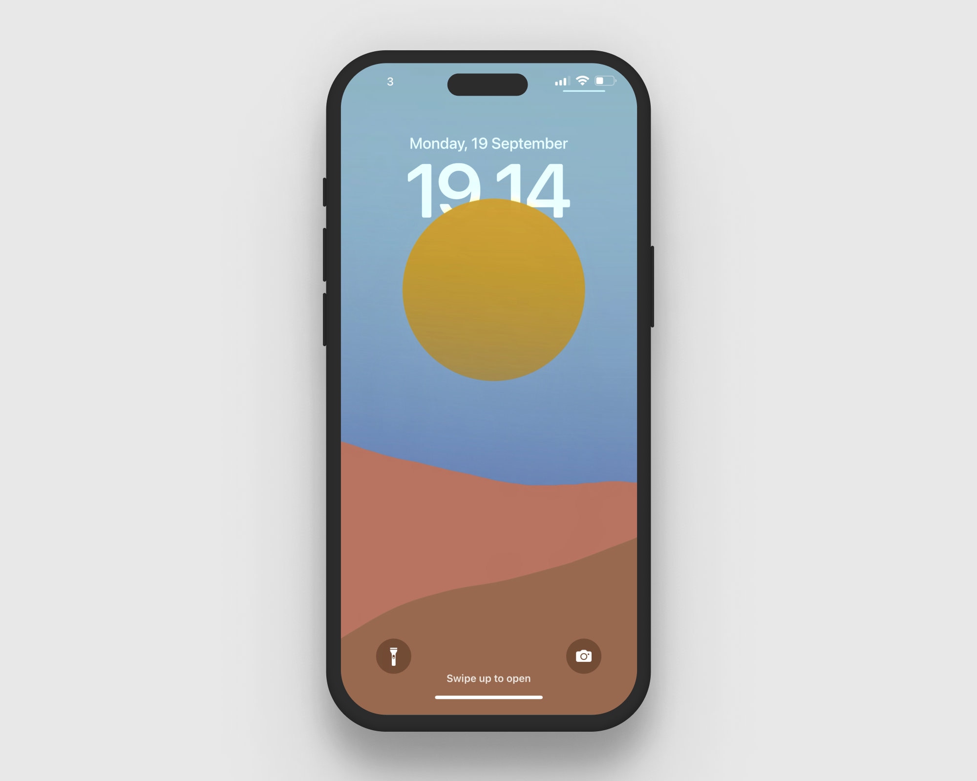 IPhone Depth Effect Wallpaper minimalistic Sunset Art for Ios16 - Etsy