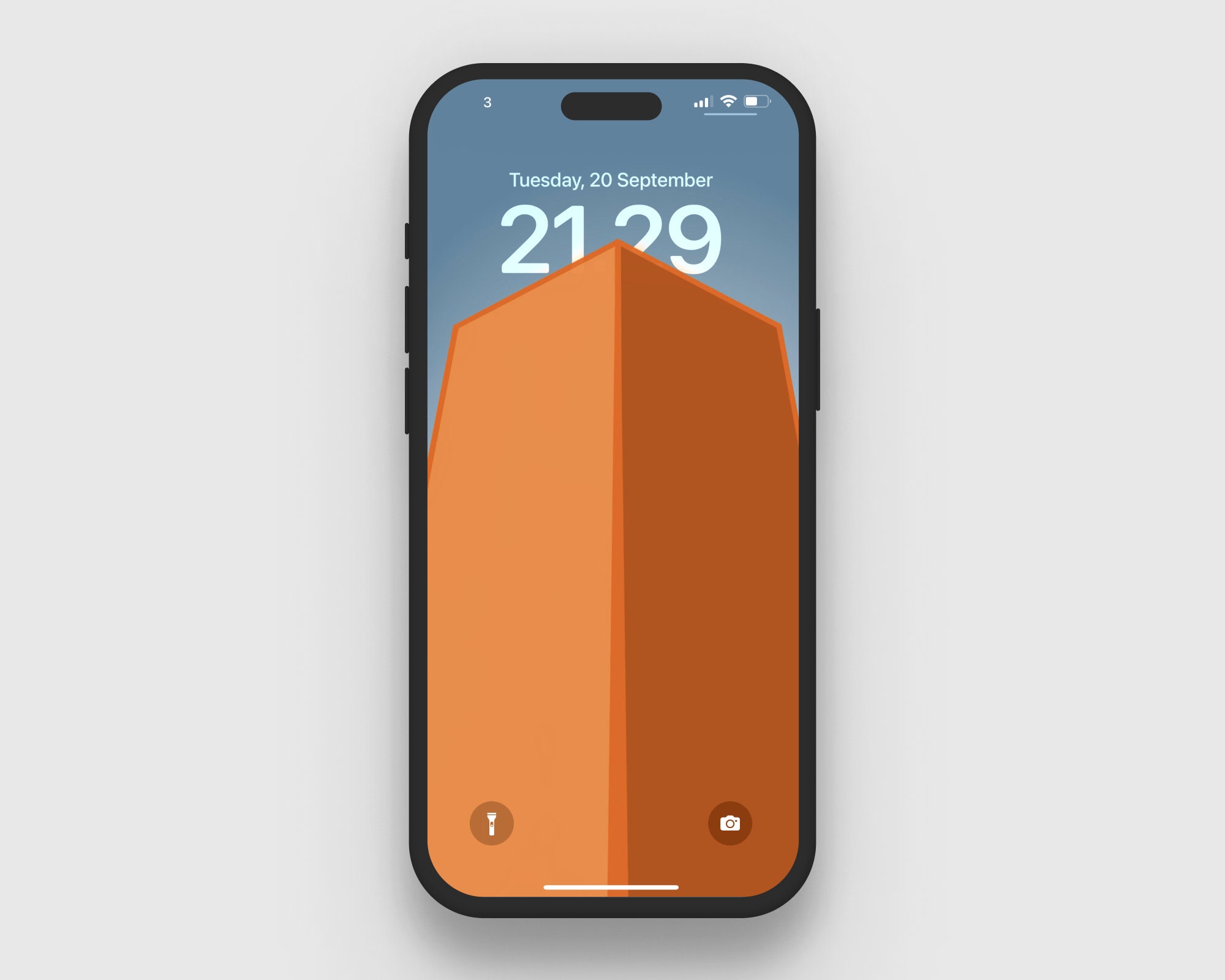iPhone Depth Effect wallpaper (minimalistic building abstract art for iOS16)