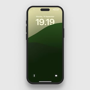 Sfondo iPhone Depth Effect (arte minimalista delle montagne per iOS16)