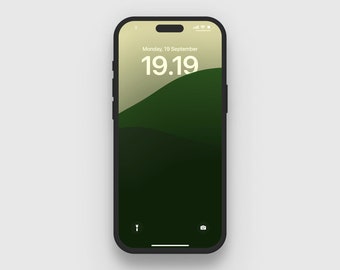 iPhone Depth Effect wallpaper (minimalistic mountains art for iOS16)