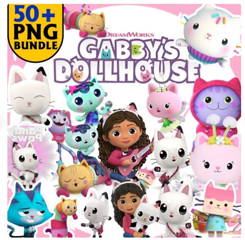 Gabbys Dollhouse Png Gabby Bundle Svg for Cricut Gabbys Etsy New Zealand