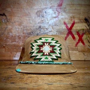 Distressed Patch Hat: Chainstitched Design, Skull Detail