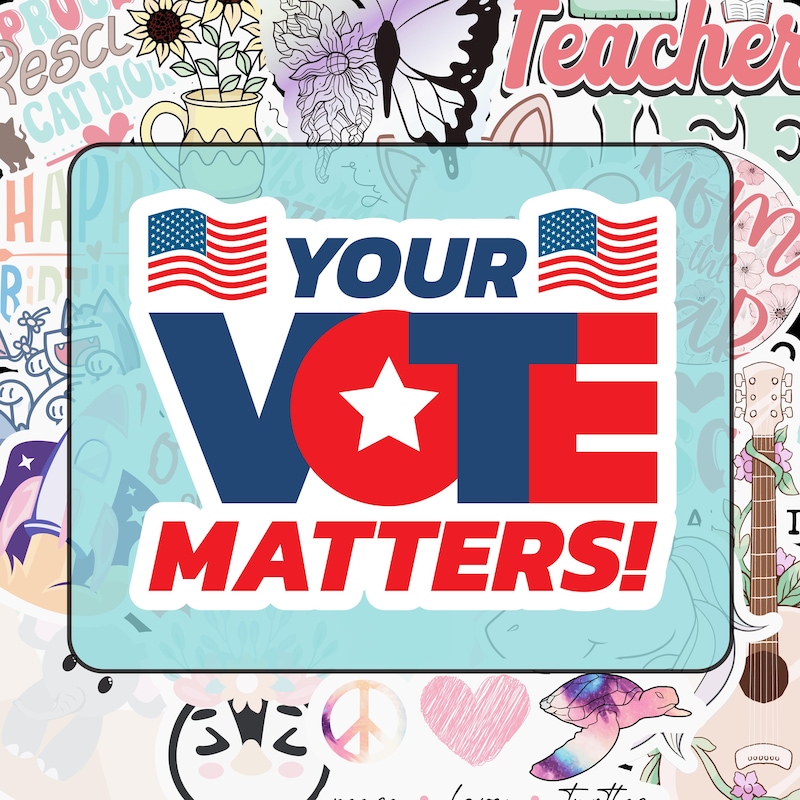 Vote Stickers - Etsy