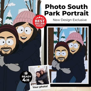 Custom South Park portrait, South Park, South Park digital art,Funny custom portraits,soulmate gift,custom south park, Couple cartoon