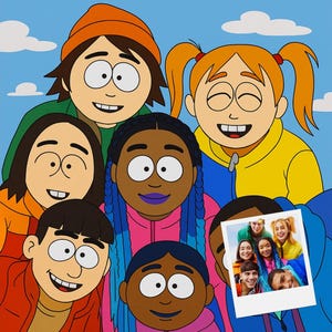 Custom South Park portrait, South Park, South Park digital art,Funny custom portraits,soulmate gift,custom south park, Couple cartoon