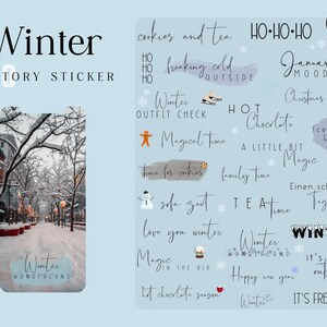 150+ Instagram Story Sticker Winter