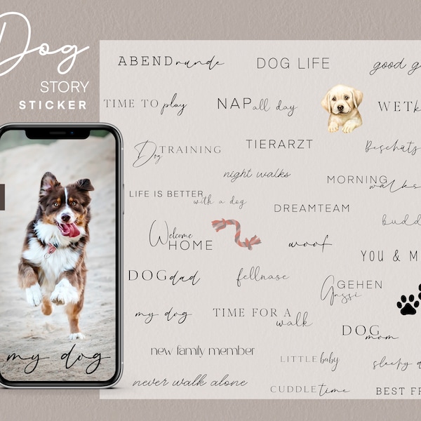 140+ Instagram Story Sticker Dog