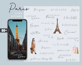 60+ Instagram Story Sticker Paris