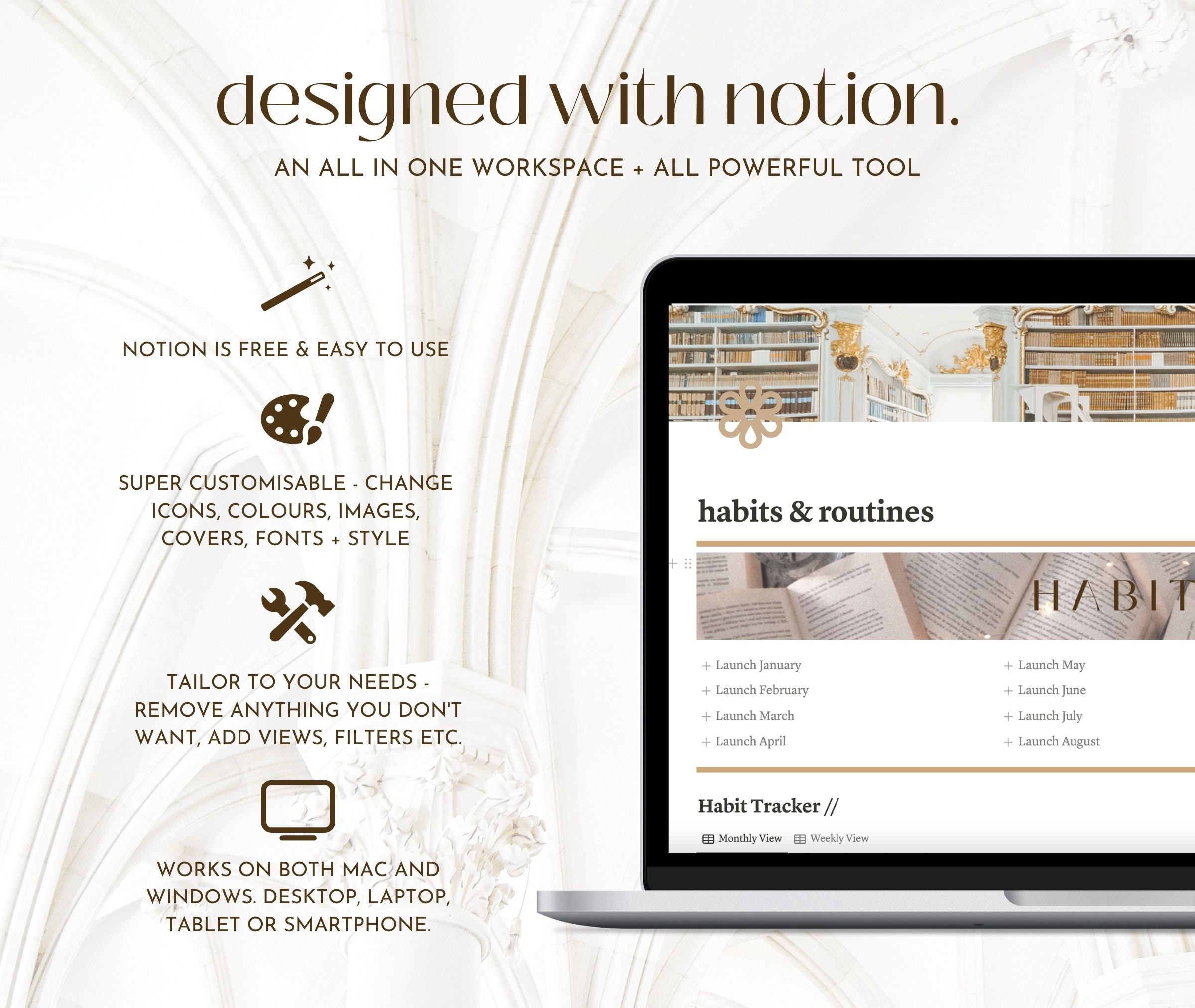 2023 Notion Template Habit Tracker / Notion Planner / Digital Planner ...