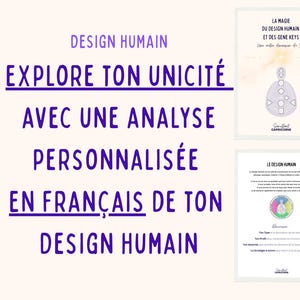 Personalized report of your Human Design in French - PDF