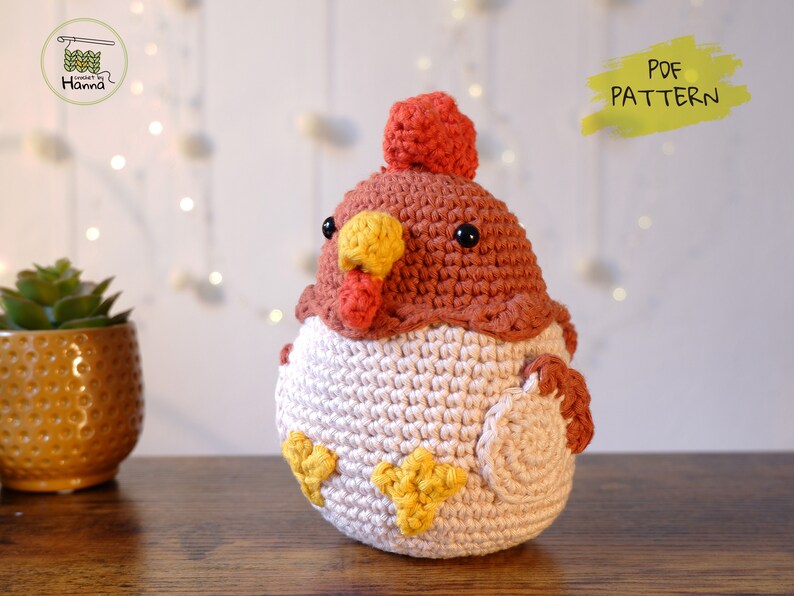 Crochet Pattern Chubby Chicken, Crochet Amigurumi, Chubby Pettingzoo ...