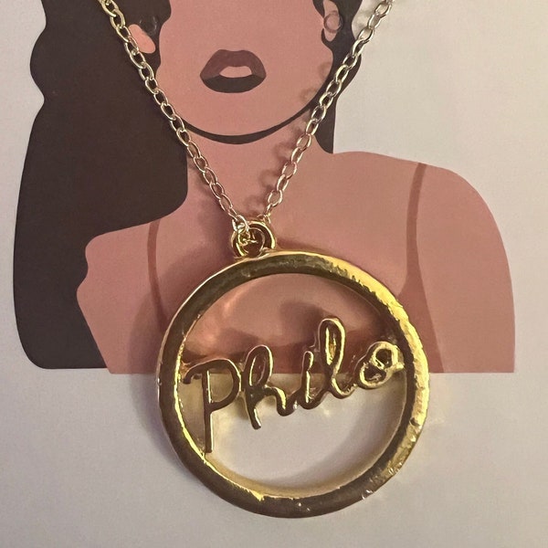 Sigma Gamma Rho “PHILO” pendant with necklace! Super Cute!!