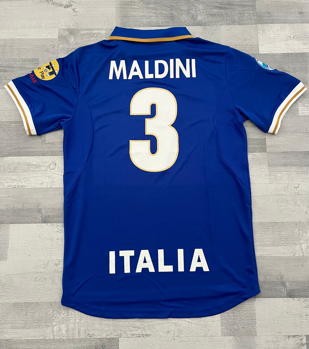 Italy Euro 96 MALDINI 3 Football Soccer Rare Vintage Shirt - Etsy