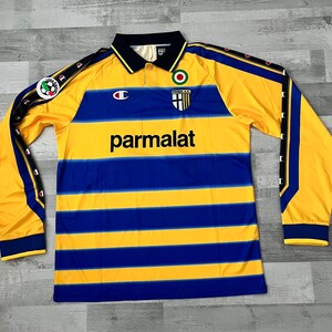 Ferro Carril Oeste Home football shirt 1999 - 2000. Sponsored by Parmalat